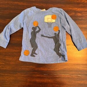 Mish Boys Blue Basketball Graphic Kids Shirt Size 2